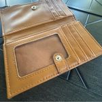 Nanette Lepore  tan pebbled leather minimalist ladies wallet neutral preppy Photo 4