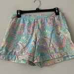 Lauren Ralph Lauren Paisley Pastel Cotton Boxer Pajama Set Size Medium Preppy Blue Photo 4