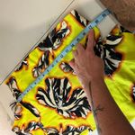 Jonathan Saunders 2014 Yellow Tulip Cropped Short Sleeve Zipper Back Top Size 6 Photo 9