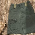 Miss Sixty Duo-Toned Army Green Cargo Pencil Skirt Size Medium Photo 3