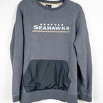 Nike  Seattle Seahawks Crew Neck‎ Pullover Gray Sz XL Photo 0