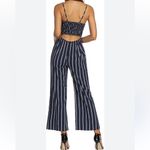 Striped‎ Navy Jumpsuit Blue Size XL Photo 2