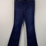 Spanx Women Blue High Rise Flared Leg Pull On Jeans Size M Photo 0