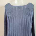Modcloth Boatneck Long Sleeve Ribbed Cable Knit Pullover Tunic Sweater Large Photo 4