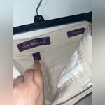 Gloria Vanderbilt  Cotton Spandex Amanda Khaki Light Tan Logo Pockets Pants Sz 18 Photo 11