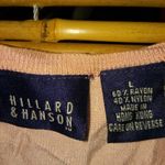 Hillard & Hanson  L Peach Thin Sweater Top Photo 1