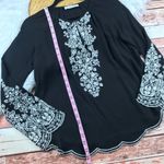Love Sam  black boho‎ embroidered blouse Photo 3