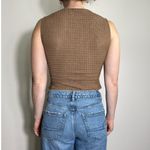 ZARA  Structured Brown Vest Top Size Small Photo 3