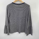 Lucky Brand Lucky Brand Pullover Top Womens Medium Blue White Stripe Polyester Viscose SOFT Photo 3