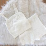 Forever 21 White super soft crop top and highwaist highrise short set, brand new with tag Photo 0