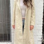 Free People Ultra Suede vintage 80s beige/sand trench coat with tie belt  Photo 1