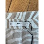 Mango NWOT MNG  women's zebra‎ print short sleeve blouse size 4 Photo 3