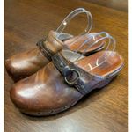 Frye  Leather Clog Women 6 Boho Hippie Lagenlook Cottage Fringe Grunge Weathered Photo 9