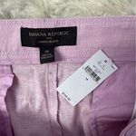 Banana Republic Pleated Linen Blend Wide Leg Pants Trousers Pink Size 14 NWT Photo 3