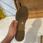 Lucky Brand brown leather espadrille sandals ankle buckle neutral summer size 7 Photo 6