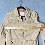 Aeropostale Vintage  Jacket Womens M Tan Khaki Long Sleeve Button Down Y2K‎ Photo 12
