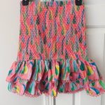 Farm Rio  Printed Smocked Mini Skirt, Size XS Photo 3