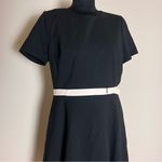 Kate Spade  Black Dress with White Bow Belt NWT Photo 2