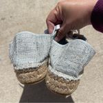 Aquatalia  Women's Flyn Sneakers Canvas Platform Espadrille Lace Blue 8 Photo 4