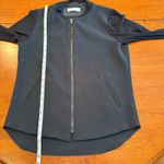 Lola & Sophie Zip Up Jacket Ribbed Sleeves Black‎ Size XS Black Photo 6