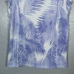 Peter Millar Women M White Purple Tropical 1/4 Zip Sleeveless Polo Shirt UPF 50 Photo 6