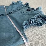 J.Crew  Sleeveless Ruffled Denim Chambray Button Up Top Size L Photo 7