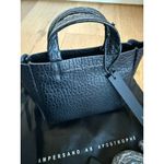 $473 New Ampersand as Apostrophe The Micro Tote in Black Buffalo Leather Photo 2