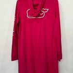 Vineyard Vines Hoodie Tee Cover Up Rhododendron Size Medium Long Sleeve Cotton Photo 1