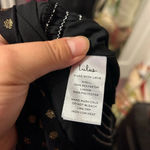 Lulus CALLED FOR A TOAST LONG SLEEVE METALLIC DOT ROMPER Photo 5