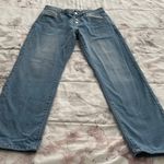 Miss Look Light Blue Button Fly High Rise Bootcut Jeans, size S Photo 0