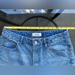 Décor High Rise Distressed Ripped Knee Straight Leg Blue Denim Jeans Size 28 Photo 6