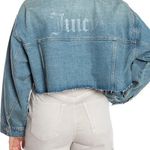 Juicy Couture Logo Cutoff Trucker Jacket Photo 3