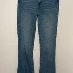 Paige  High Rise Canyon jeans in Laurel 31 Flare Blue Stretchy Photo 1