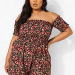 Boohoo NWT  Plus-size Bardot Romper Play suit Photo 0