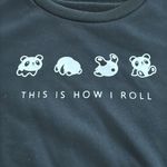 Romwe  Black graphic Panda Pets Sweatshirt size S Photo 1