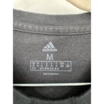 Adidas Logo Front Shirt Dress Women Medium Black Mini Athleisure Athletic Casual Photo 2