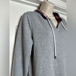 Tommy Hilfiger Vintage Denim Classic 90s Red Plaid Long Sleeve Hoodie Sweatshirt Photo 3