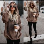 VICI wishlist fluffy Sherpa hoodie pullover Photo 4