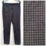 Amanda & Chelsea Womens Size 8 Plaid Straight Leg Career Pants Gray Black Photo 1