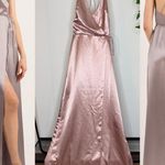 Jenny Yoo NWT  Lana Dress Whipped Apricot Satin Back Crepe size 4 NEW Photo 0