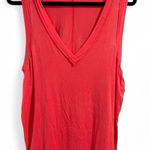 We The Free Free People We‎ The Free Deep V-Neck Muscle Tank Top Red Coral Photo 0