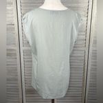 Loft  Silky Cap Sleeve Tee w Pleated Bust Light Sage Green-Large Photo 1