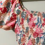 HYFVE  large walking your way cropped floral print sweetheart neck puff sleeve Photo 2