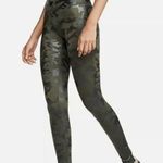 Spanx Green Camo Faux Leather Leggings - Large Photo 0