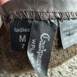 VTG Cashmere WPL 9093 Women's Chocolate Brown Size 7M Leather Gloves Lined Photo 7