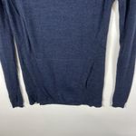 Lululemon Sweat And Savasana Sweater Navy Blue Size 4 Women’s Merino Wool Pocket Photo 3