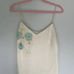 Banana Republic 100% Silk Floral Spaghetti Strap Tank Top S Photo 0