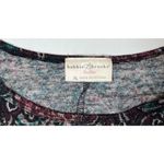 2/$20 Bobbie Brooks Round Neck 3/4 Sleeve Paisley Floral Blouse Knit Top sz XL Pink Photo 3