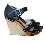 Michael Kors Somerly Platform Studded Leather Espadrille Wedge Sandal size 7 Photo 1