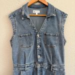 Jessica Simpson Jessica‎ Simpson Denim Romper Size Large EUC Pockets Photo 2